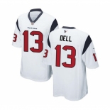 Men Houston Texans #13 Tank Dell White Stitched Game Jersey