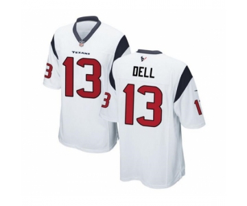 Men Houston Texans #13 Tank Dell White Stitched Game Jersey