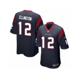 Men Nike Houston Texans #12 Bruce Ellington Game Navy Blue Team Color NFL Jersey