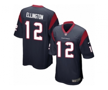 Men Nike Houston Texans #12 Bruce Ellington Game Navy Blue Team Color NFL Jersey