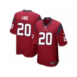 Men Nike Houston Texans #20 Jeremy Lane Game Red Alternate NFL Jersey