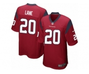 Men Nike Houston Texans #20 Jeremy Lane Game Red Alternate NFL Jersey