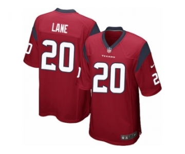 Men Nike Houston Texans #20 Jeremy Lane Game Red Alternate NFL Jersey