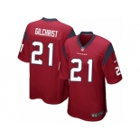 Men Nike Houston Texans #21 Marcus Gilchrist Game Red Alternate NFL Jersey