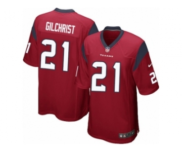 Men Nike Houston Texans #21 Marcus Gilchrist Game Red Alternate NFL Jersey