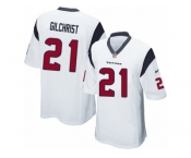 Men Nike Houston Texans #21 Marcus Gilchrist Game White NFL Jersey