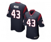 Men Nike Houston Texans #43 Corey Moore Game Navy Blue Team Color NFL Jersey