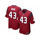 Men Nike Houston Texans #43 Corey Moore Game Red Alternate NFL Jersey