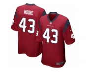 Men Nike Houston Texans #43 Corey Moore Game Red Alternate NFL Jersey