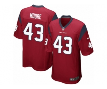 Men Nike Houston Texans #43 Corey Moore Game Red Alternate NFL Jersey