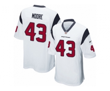 Men Nike Houston Texans #43 Corey Moore Game White NFL Jersey