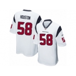 Men Nike Houston Texans #58 Lamarr Houston Game White NFL Jersey