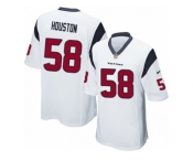 Men Nike Houston Texans #58 Lamarr Houston Game White NFL Jersey