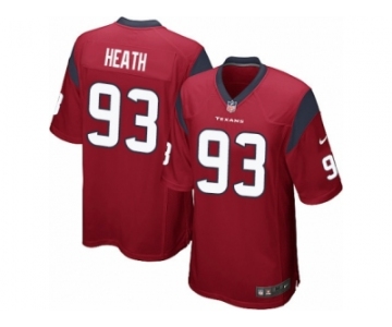 Men Nike Houston Texans #93 Joel Heath Game Red Alternate NFL Jersey