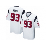 Men Nike Houston Texans #93 Joel Heath Game White NFL Jersey