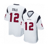 Men's Houston Texans #12 Kenny Stills Game White Football Jersey