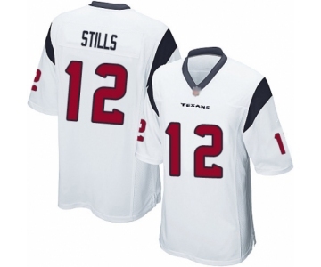 Men's Houston Texans #12 Kenny Stills Game White Football Jersey