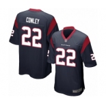 Men's Houston Texans #22 Gareon Conley Game Navy Blue Team Color Football Jersey