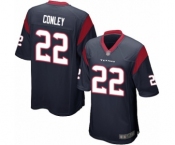 Men's Houston Texans #22 Gareon Conley Game Navy Blue Team Color Football Jersey