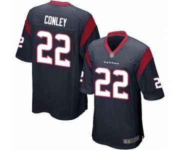 Men's Houston Texans #22 Gareon Conley Game Navy Blue Team Color Football Jersey