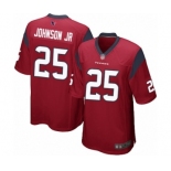 Men's Houston Texans #25 Duke Johnson Jr Game Red Alternate Football Jersey