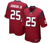 Men's Houston Texans #25 Duke Johnson Jr Game Red Alternate Football Jersey