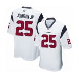 Men's Houston Texans #25 Duke Johnson Jr Game White Football Jersey