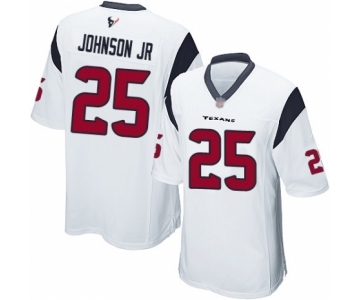 Men's Houston Texans #25 Duke Johnson Jr Game White Football Jersey