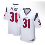 Men's Houston Texans #31 Pierce Game White Football Jersey