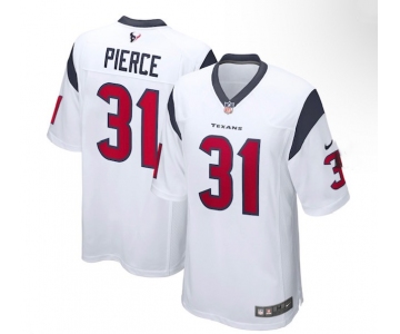 Men's Houston Texans #31 Pierce Game White Football Jersey