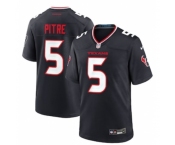 Men's Houston Texans #5 Jalen Pitre Nike Navy Game Jersey