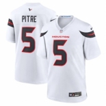 Men's Houston Texans #5 Jalen Pitre Nike White Game Jersey