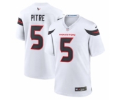 Men's Houston Texans #5 Jalen Pitre Nike White Game Jersey