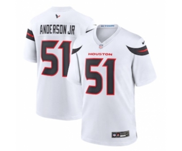 Men's Houston Texans #51 Will Anderson Jr. Nike White Game Jersey