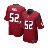 Men's Houston Texans #52 Barkevious Mingo Game Red Alternate Football Jersey