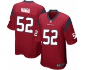 Men's Houston Texans #52 Barkevious Mingo Game Red Alternate Football Jersey