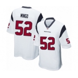 Men's Houston Texans #52 Barkevious Mingo Game White Football Jersey