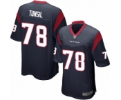 Men's Houston Texans #78 Laremy Tunsil Game Navy Blue Team Color Football Jersey