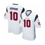 Men's Nike Houston Texans #10 DeAndre Hopkins Game White NFL Jersey