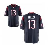 Men's Nike Houston Texans #13 Braxton Miller Game Navy Blue Team Color NFL Jersey