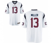 Men's Nike Houston Texans #13 Braxton Miller Game White NFL Jerse