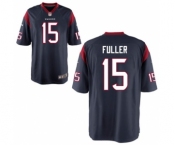 Men's Nike Houston Texans #15 Will Fuller Blue Stitched NFL Game Jersey