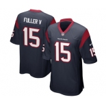 Men's Nike Houston Texans #15 Will Fuller Game Navy Blue Team Color NFL Jersey[Fuller V]