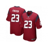 Men's Nike Houston Texans #23 Arian Foster Game Red Alternate NFL Jersey