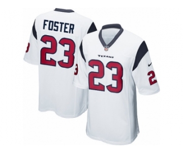 Men's Nike Houston Texans #23 Arian Foster Game White NFL Jersey