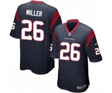 Men's Nike Houston Texans #26 Lamar Miller Game Navy Blue Team Color NFL Jersey