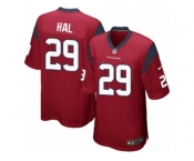 Men's Nike Houston Texans #29 Andre Hal Game Red Alternate NFL Jersey