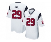 Men's Nike Houston Texans #29 Andre Hal Game White NFL Jersey