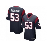 Men's Nike Houston Texans #53 Max Bullough Game Navy Blue Team Color NFL Jersey