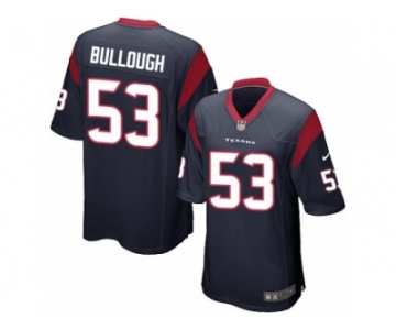 Men's Nike Houston Texans #53 Max Bullough Game Navy Blue Team Color NFL Jersey